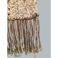 Sjaal wit met bloemen