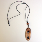 Halsketting Boomstam pendule leertje