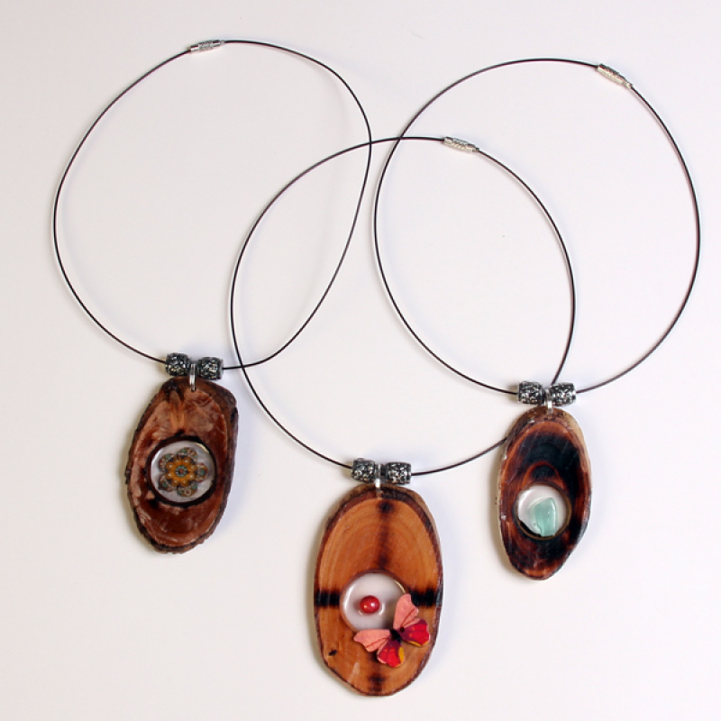 Halsketting Boomstam pendule klein