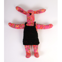 Knuffel Haas Pink Flower