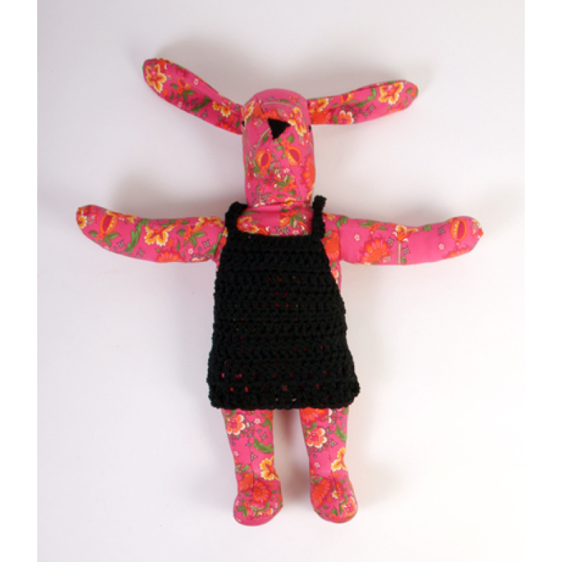 Knuffel Haas Pink Flower