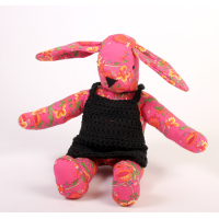 Knuffel Haas Pink Flower