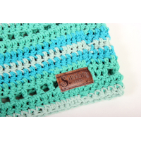 Poncho gehaakt groen 1-2 jaar