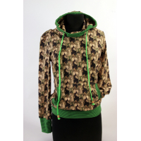 Hoodie "Green Rabbit doll"