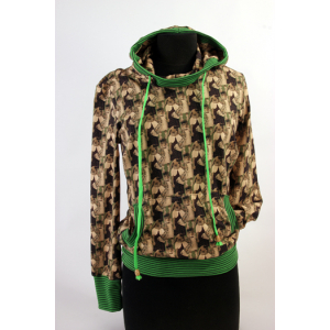 Hoodie "Green Rabbit doll"