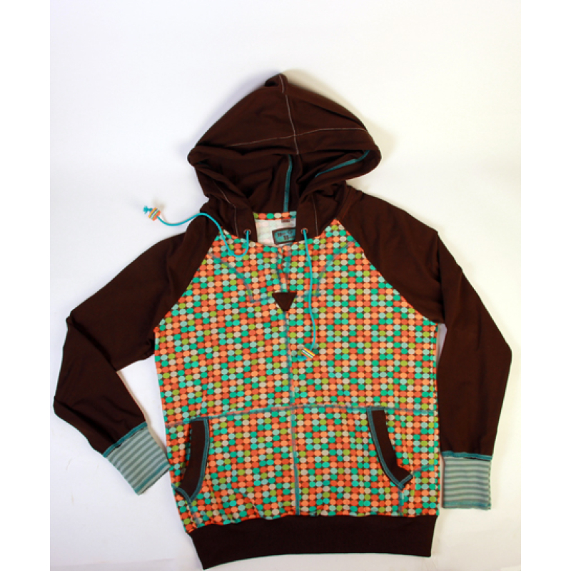 Hoodie brown dot