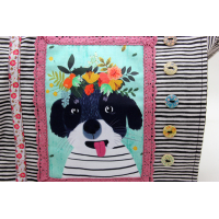 Tas "hondje met bloem"