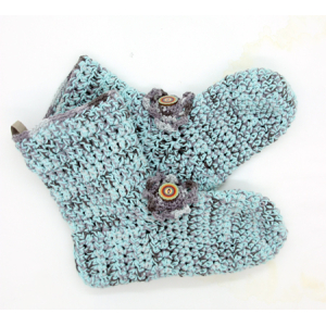 Gehaakte sloffen 01 (maat 37/38)