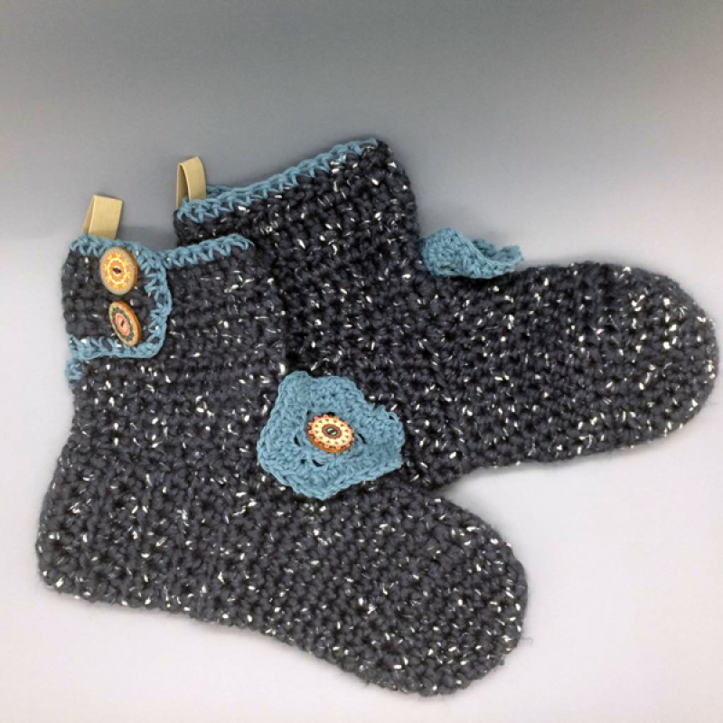 Gehaakte sloffen 03 (maat 39/40)