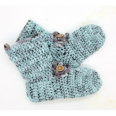 Gehaakte sloffen 01 (maat 37/38)