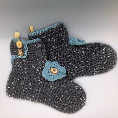 Gehaakte sloffen 03 (maat 39/40)