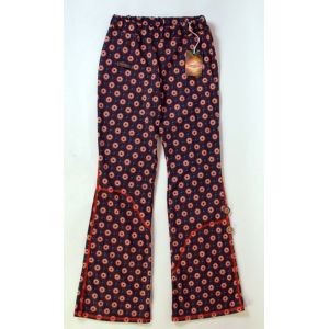 broek blauw flower