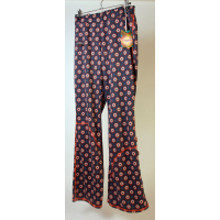broek blauw flower