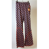 broek blauw flower