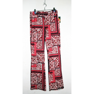 Broek rood ruitbloem Broek rood ruitbloem