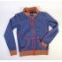 Vest blue square flower