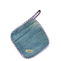 Pannenlap Denim Patchwork E set van 2 