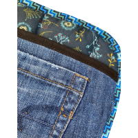 Pannenlap Denim Patchwork G set van 2 