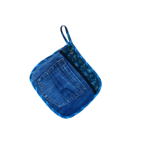 Pannenlap Denim Patchwork G set van 2 