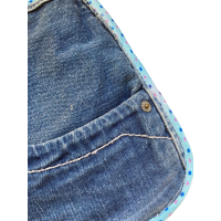 Pannenlap Denim Patchwork H set van 2 