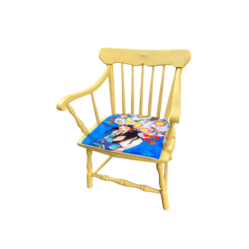 Stoel met leuning Maïs Nostalgia