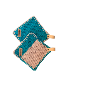 Pannenlappen gehaakt set van 2