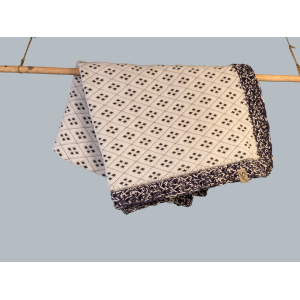 Deken met gehaakte rand 90