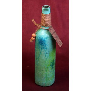 Decoratiefles Aqua/blauw