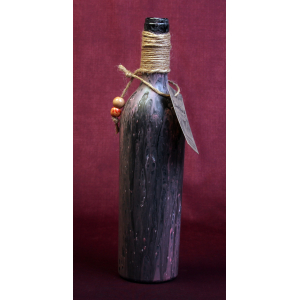 Decoratiefles Roze/zwart