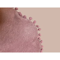 Kussen rond met pompons 88