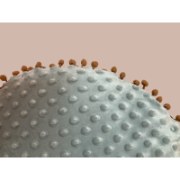 Kussen rond met pompons 88