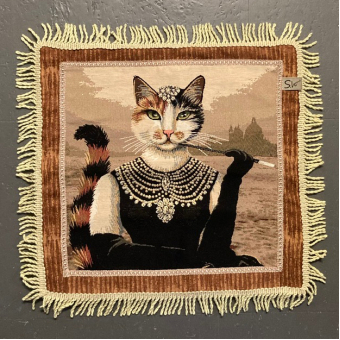 Kussenhoes Classy Cat 55x55cm