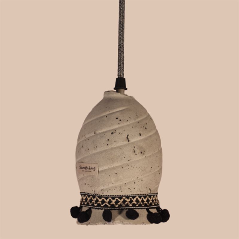 Hanglamp Beton Pompons
