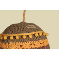 Lampenkap gehaakt Olijf