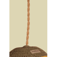 Lampenkap gehaakt Olijf