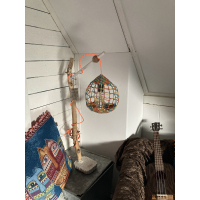 Lamp Branch multi color hooked 77