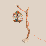 Lamp Branch multi color hooked 77