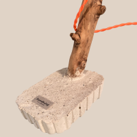 Lamp Branch multi color hooked 77