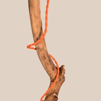 Lamp Branch multi color hooked 77