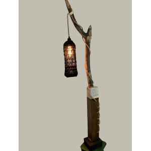 Design lamp branch wood concrete 81