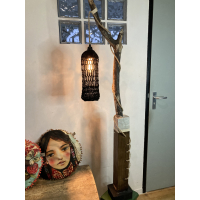 Design lamp branch wood concrete 81