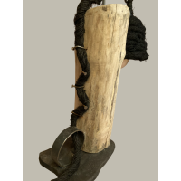 Lamp boomstam zwarte jute 85