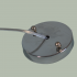 Hanglamp Beton zilver franje 75