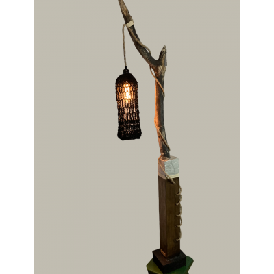 Design lamp branch wood concrete 81