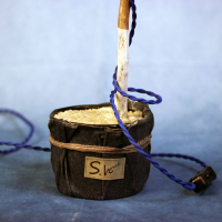 Lamp branch denim jar 06