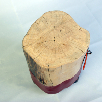 Bijzettafel/ krukje boomstam 24