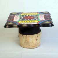 Bijzettafel vierkant blad 29