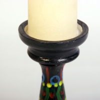 Kandelaar van beschilderd hout